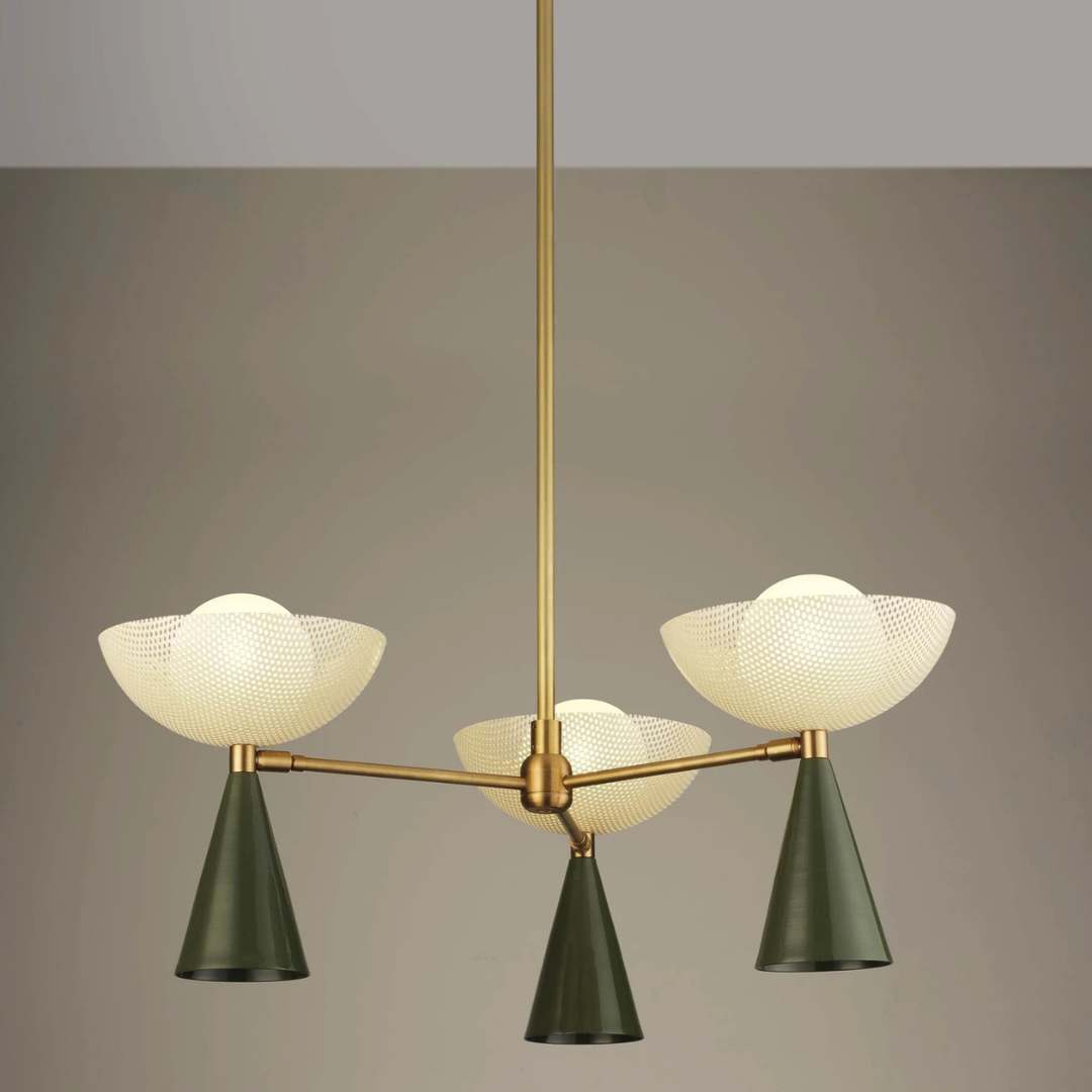 Blueprint Lighting : Molto 3-Arm Pendant Chandelier