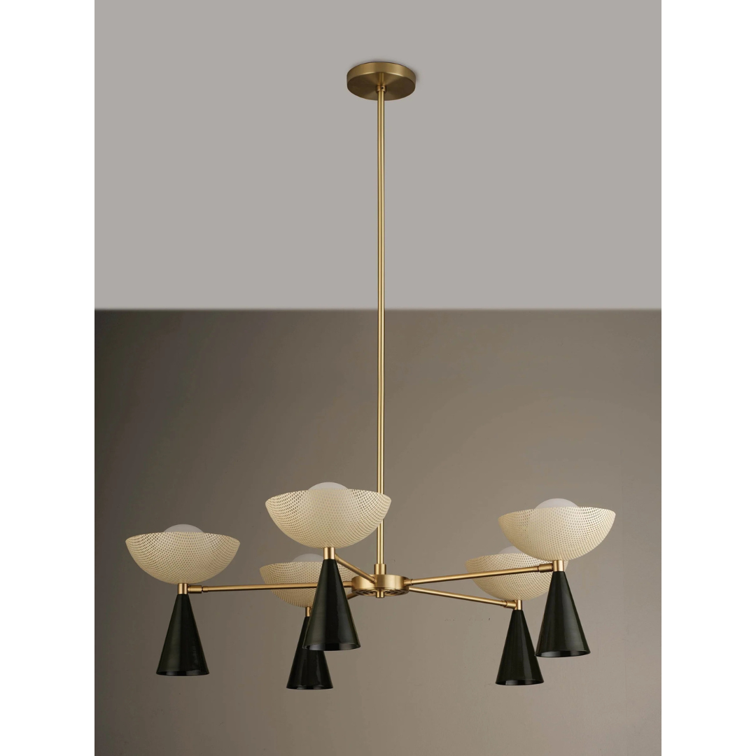 Blueprint Lighting : Molto 5-Arm Pendant Chandelier
