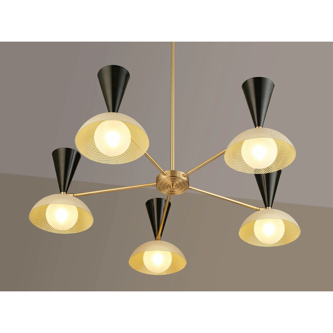 Blueprint Lighting : Molto 5-Arm Pendant Chandelier