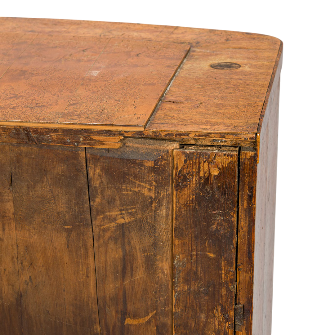 1830s Swedish : three drawer Karelian birch Empire chest