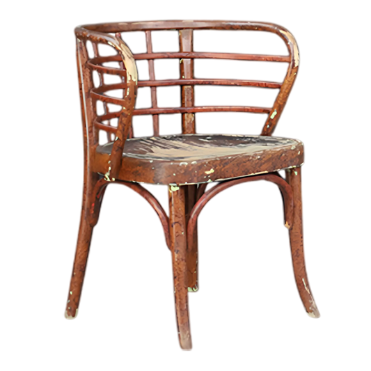 1930s Thonet : model B246 bentwood armchairs, Czech