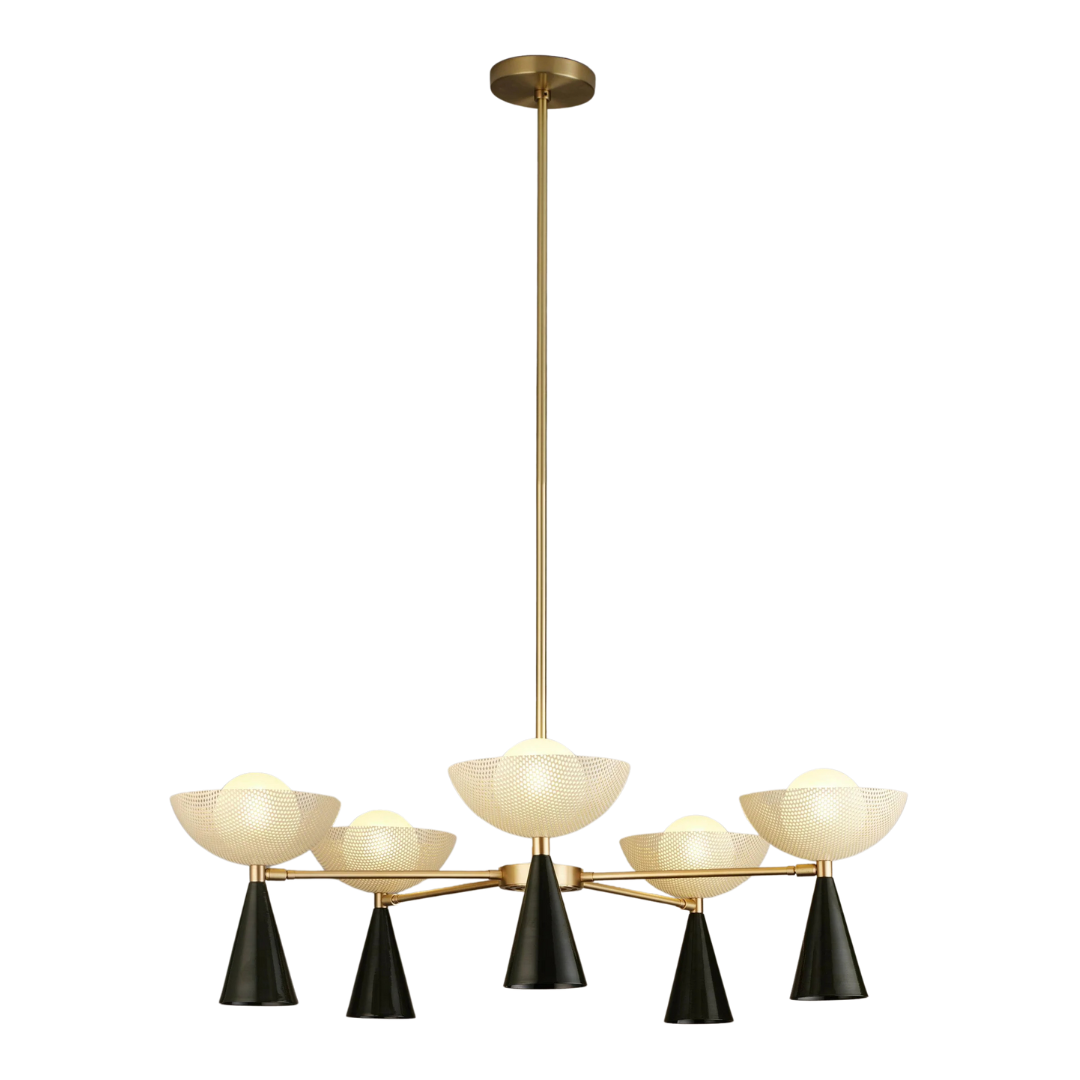 Blueprint Lighting : Molto 5-Arm Pendant Chandelier