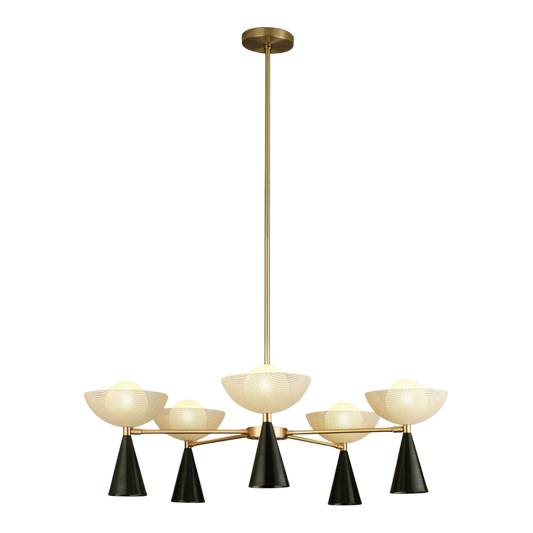 Blueprint Lighting : Molto 5-Arm Pendant Chandelier