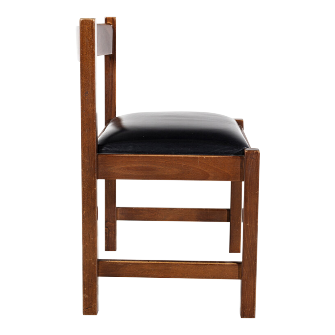1960s Giovanni Michelucci : set six Torbecchia dining chairs, Italy