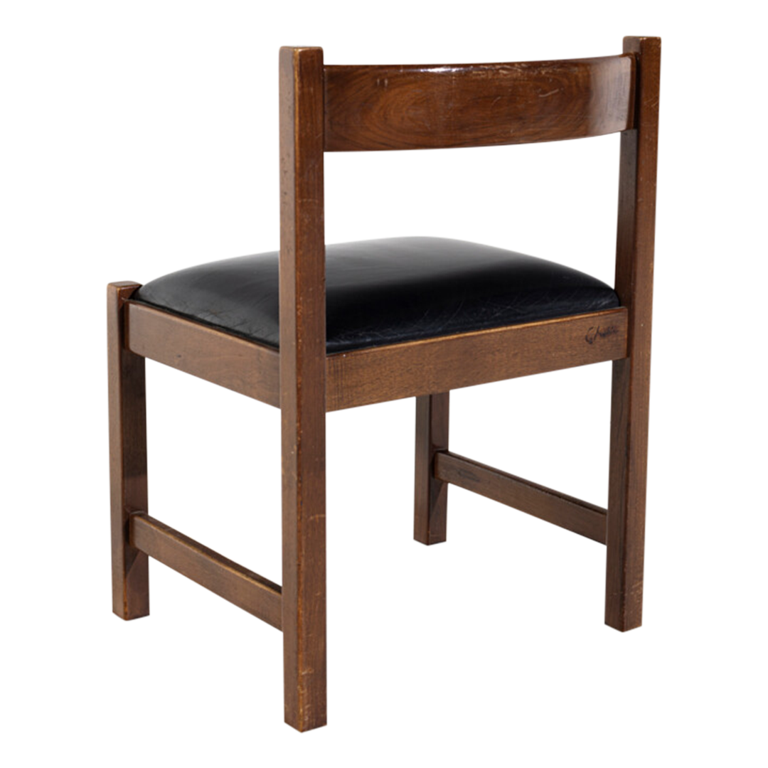 1960s Giovanni Michelucci : set six Torbecchia dining chairs, Italy