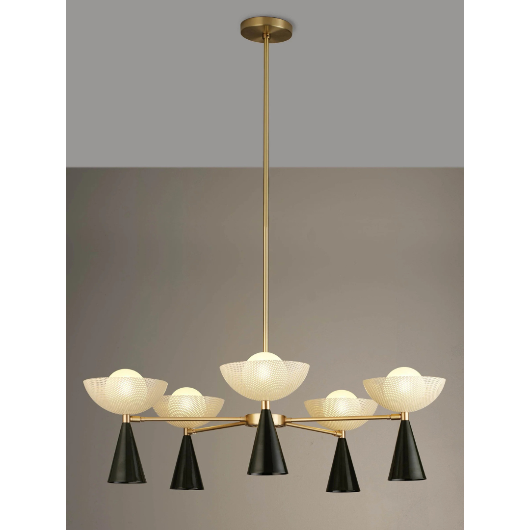 Blueprint Lighting : Molto 5-Arm Pendant Chandelier