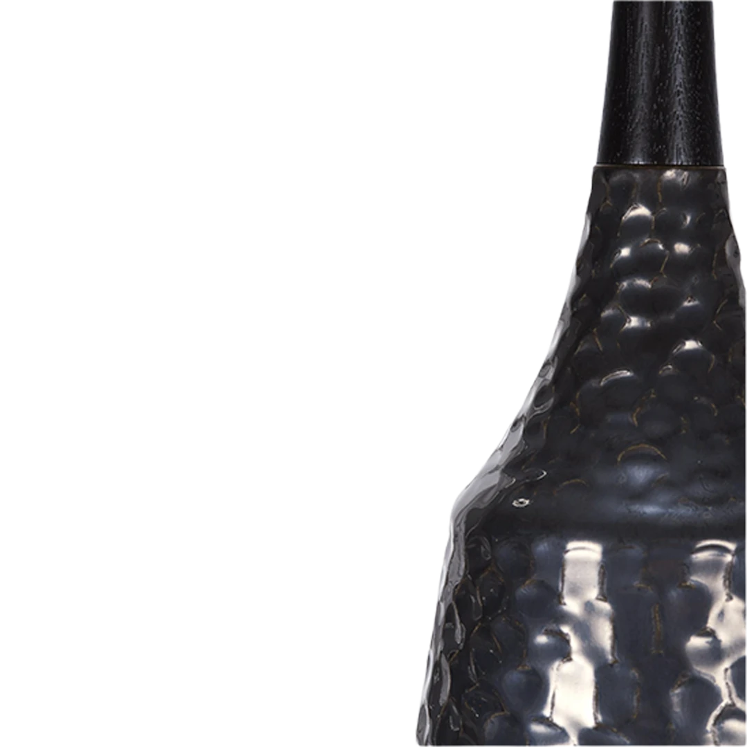 Stone and Sawyer : Laurel Lamp in Anthracite Boucle