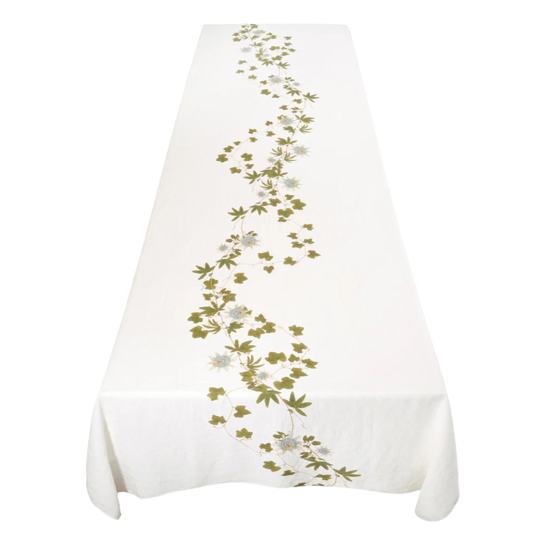 Summerill & Bishop : Passiflora Linen Tablecloth