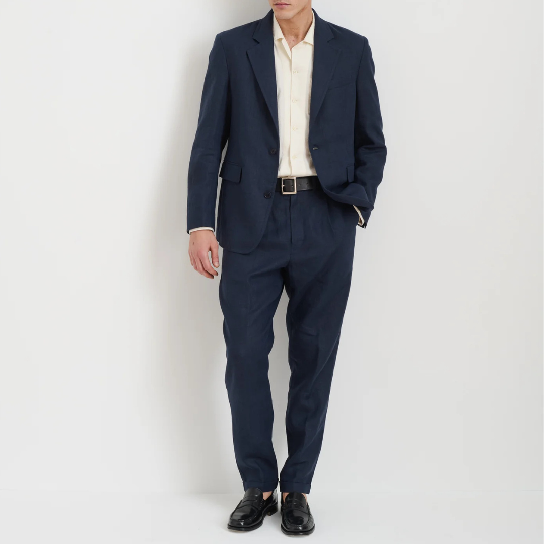 Alex Mill : Standard Pleated Pant in Linen