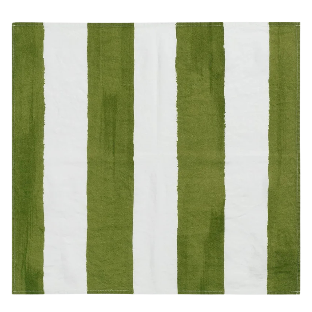 Summerill & Bishop : Stripe Linen Napkin, Set of 4