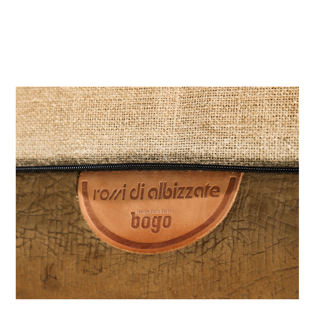 1970s Carlo Bartoli : "Bogo" modular 7-part leather sofa, Italy