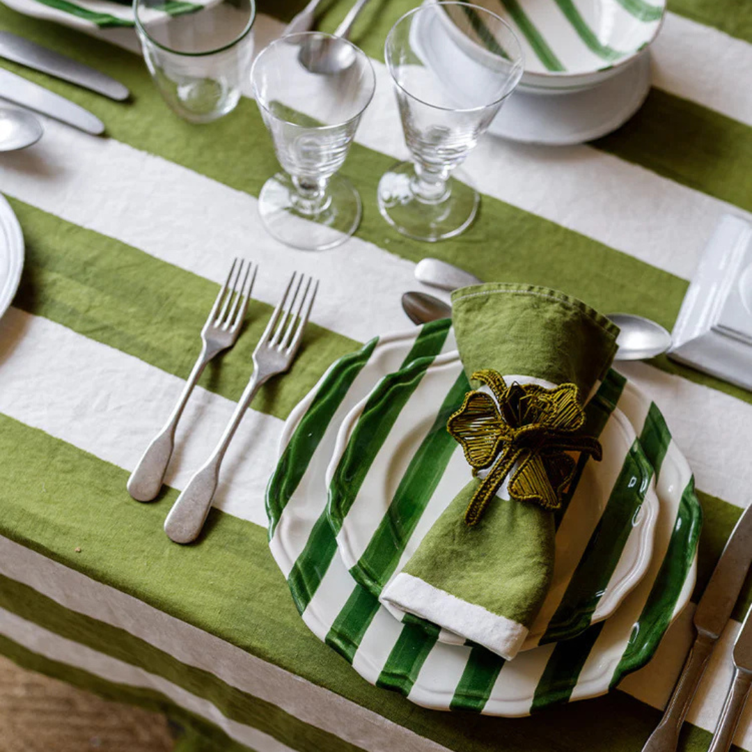 Summerill & Bishop : Stripe Linen Napkin, Set of 4
