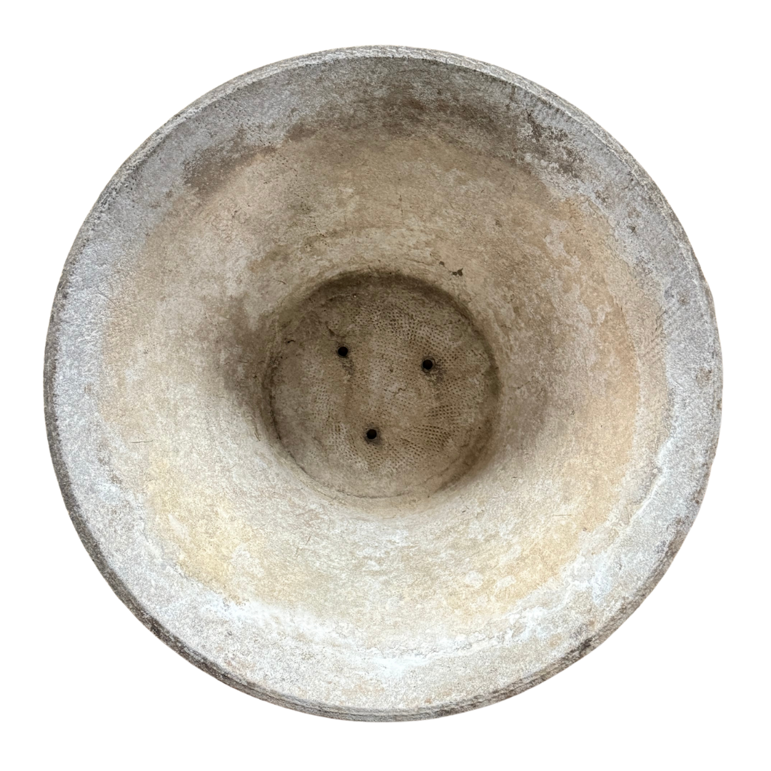 1960s Willy Guhl : 18" diameter conical planter, Switzerland