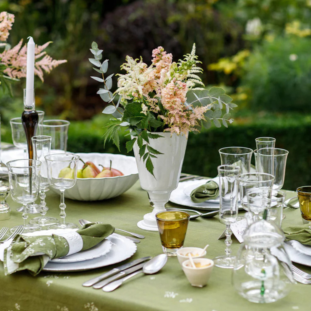 Summerill & Bishop : Falling Flower Linen Napkins, Set of 4