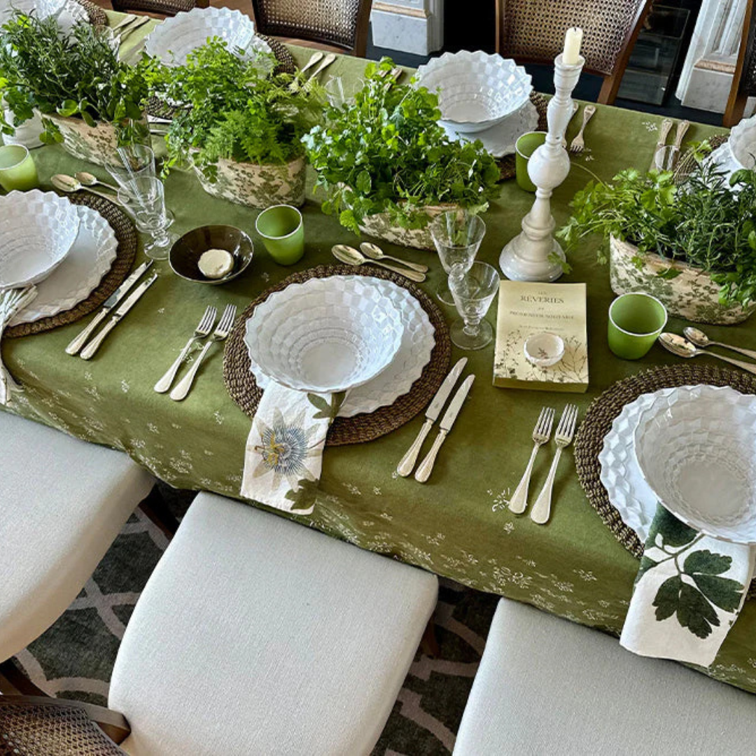 Summerill & Bishop : 'Tisane' Herb Linen Napkins, Set of 6