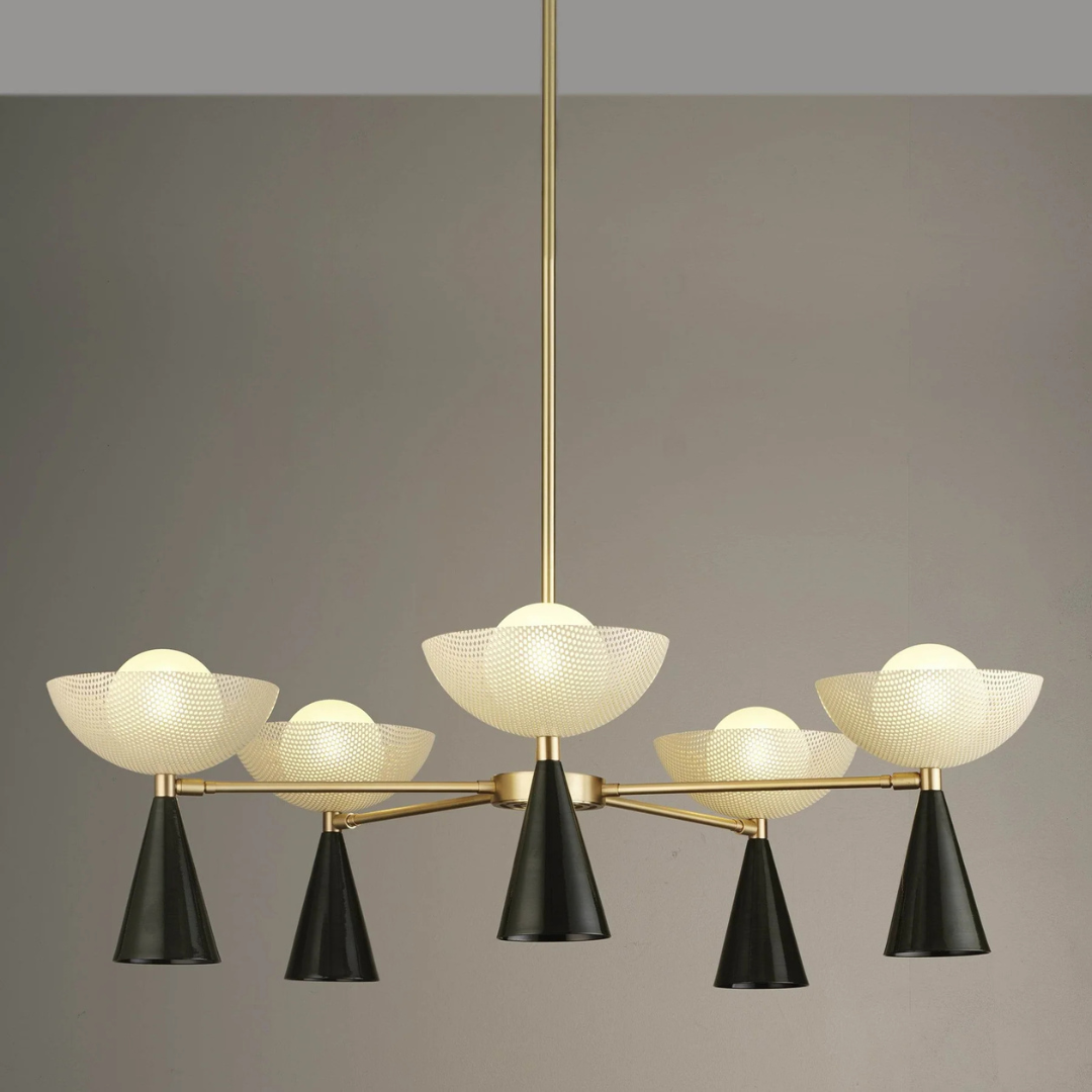 Blueprint Lighting : Molto 5-Arm Pendant Chandelier