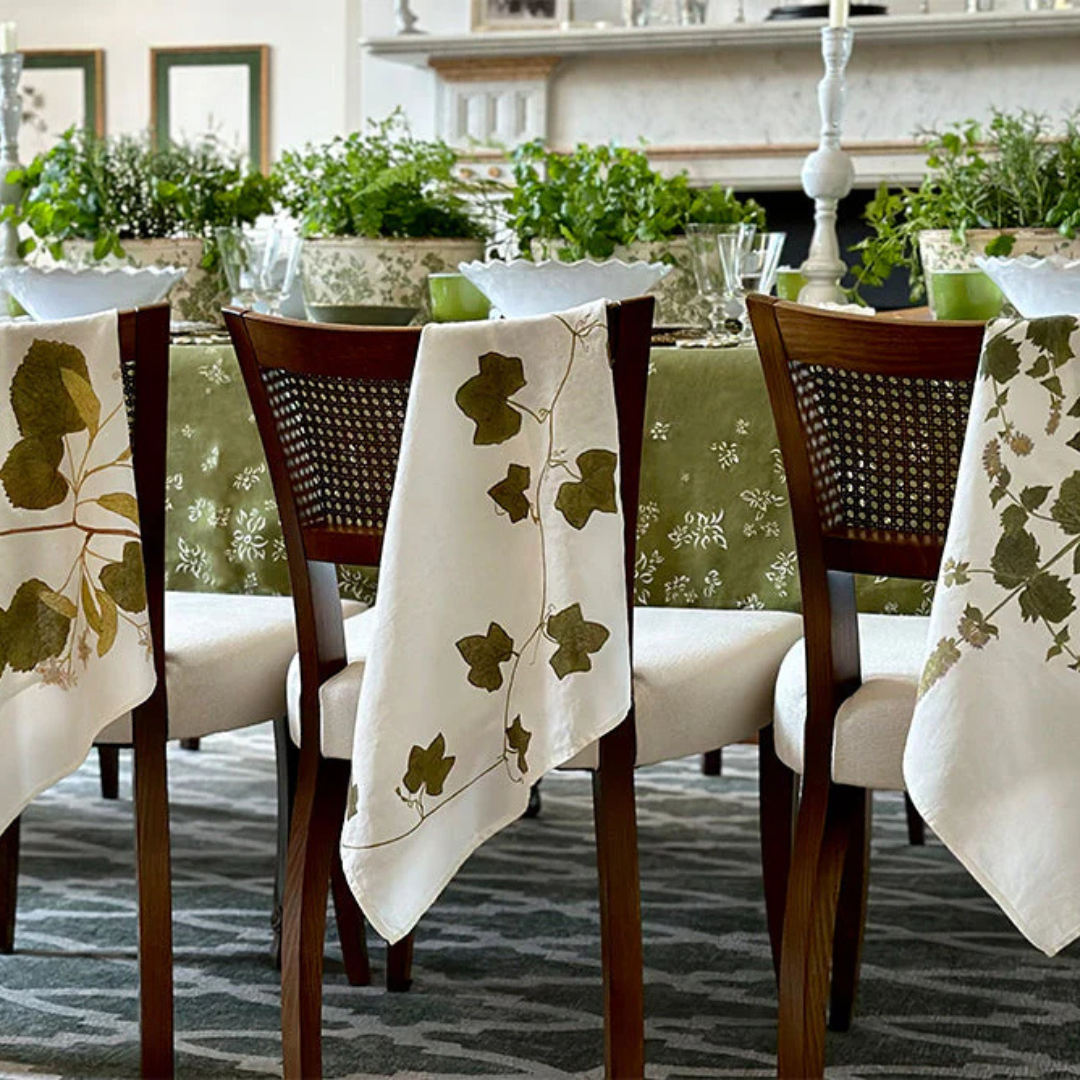 Summerill & Bishop : 'Tisane' Herb Linen Napkins, Set of 6