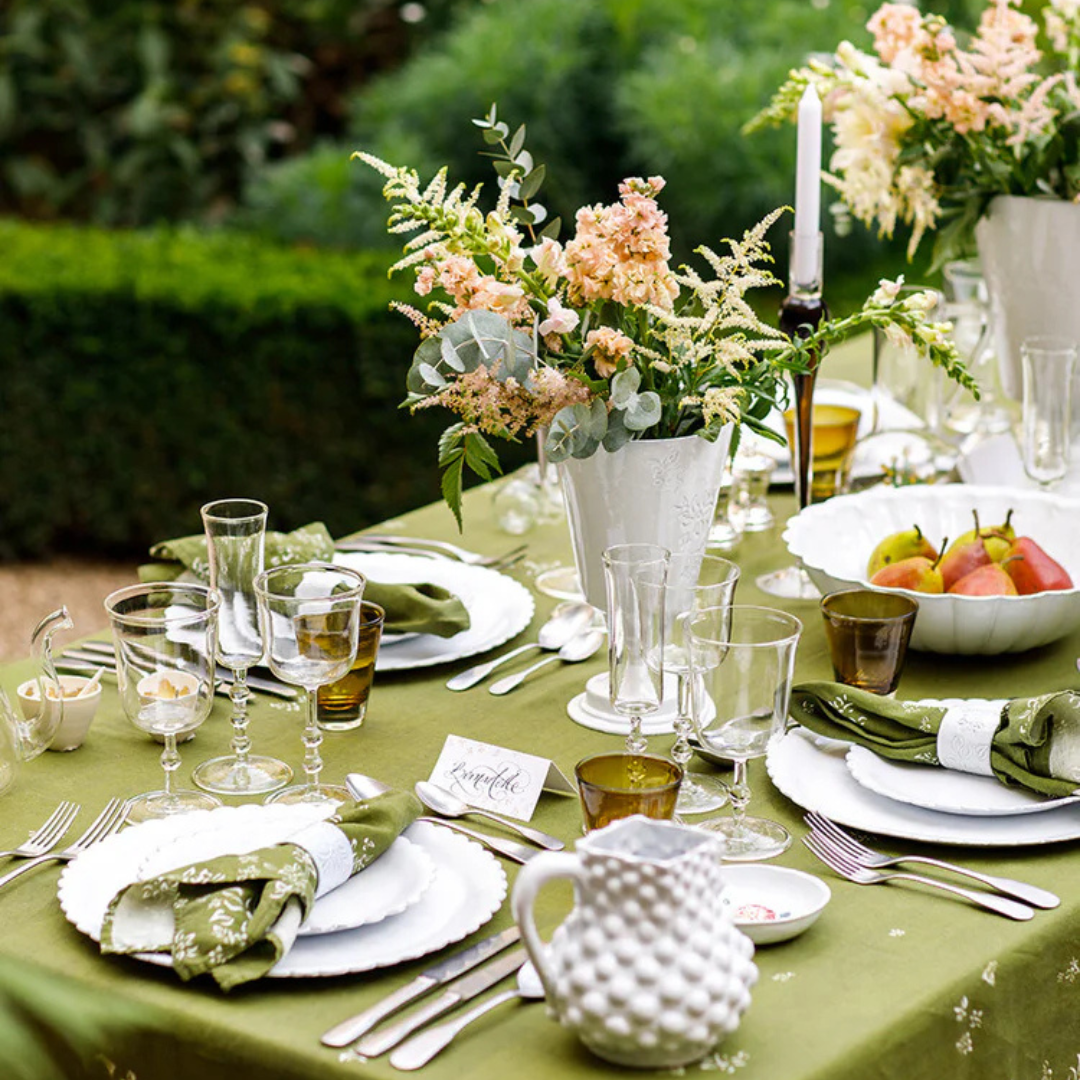 Summerill & Bishop : Falling Flower Linen Napkins, Set of 4