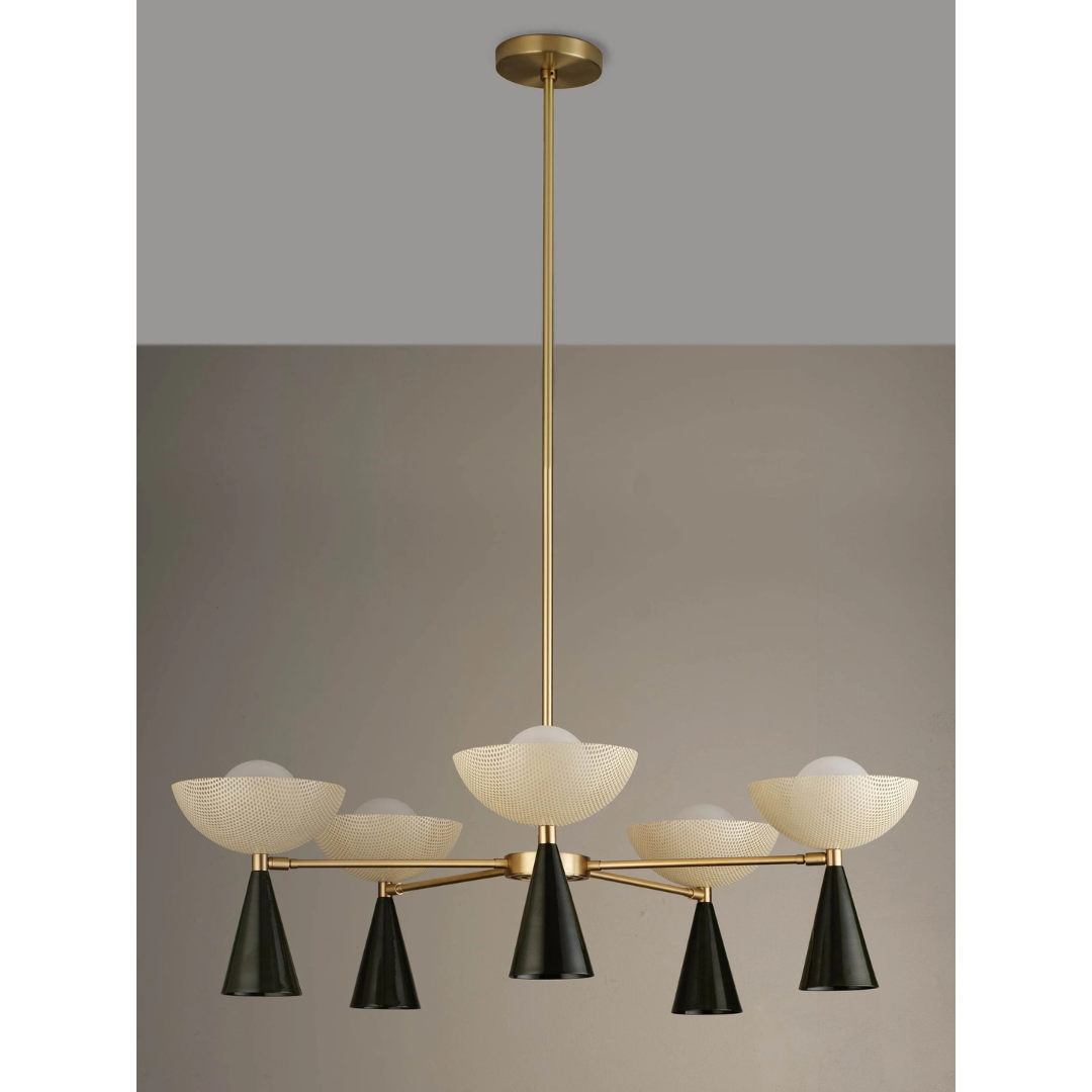 Blueprint Lighting : Molto 5-Arm Pendant Chandelier