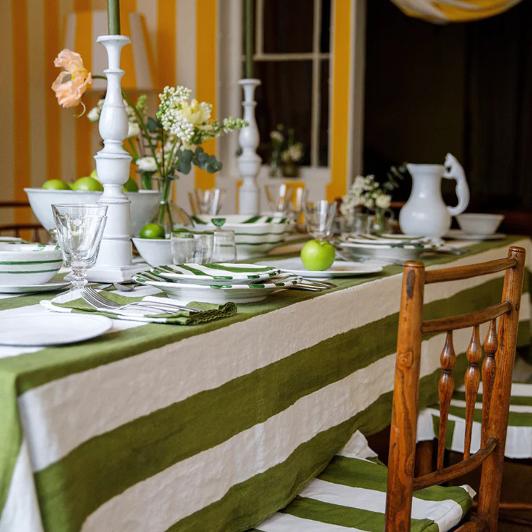 Summerill & Bishop : Stripe Linen Napkin, Set of 4