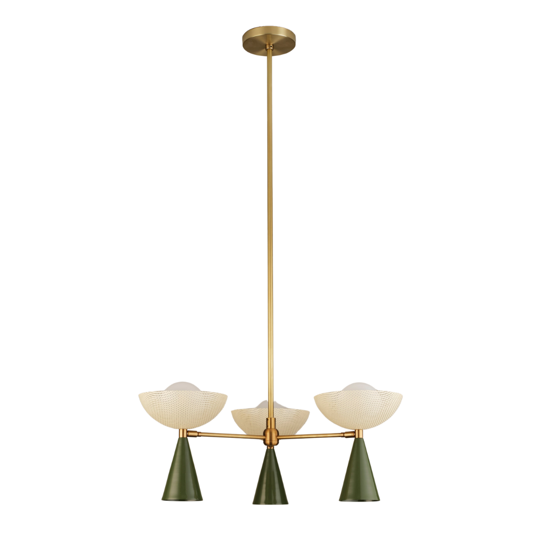 Blueprint Lighting : Molto 3-Arm Pendant Chandelier