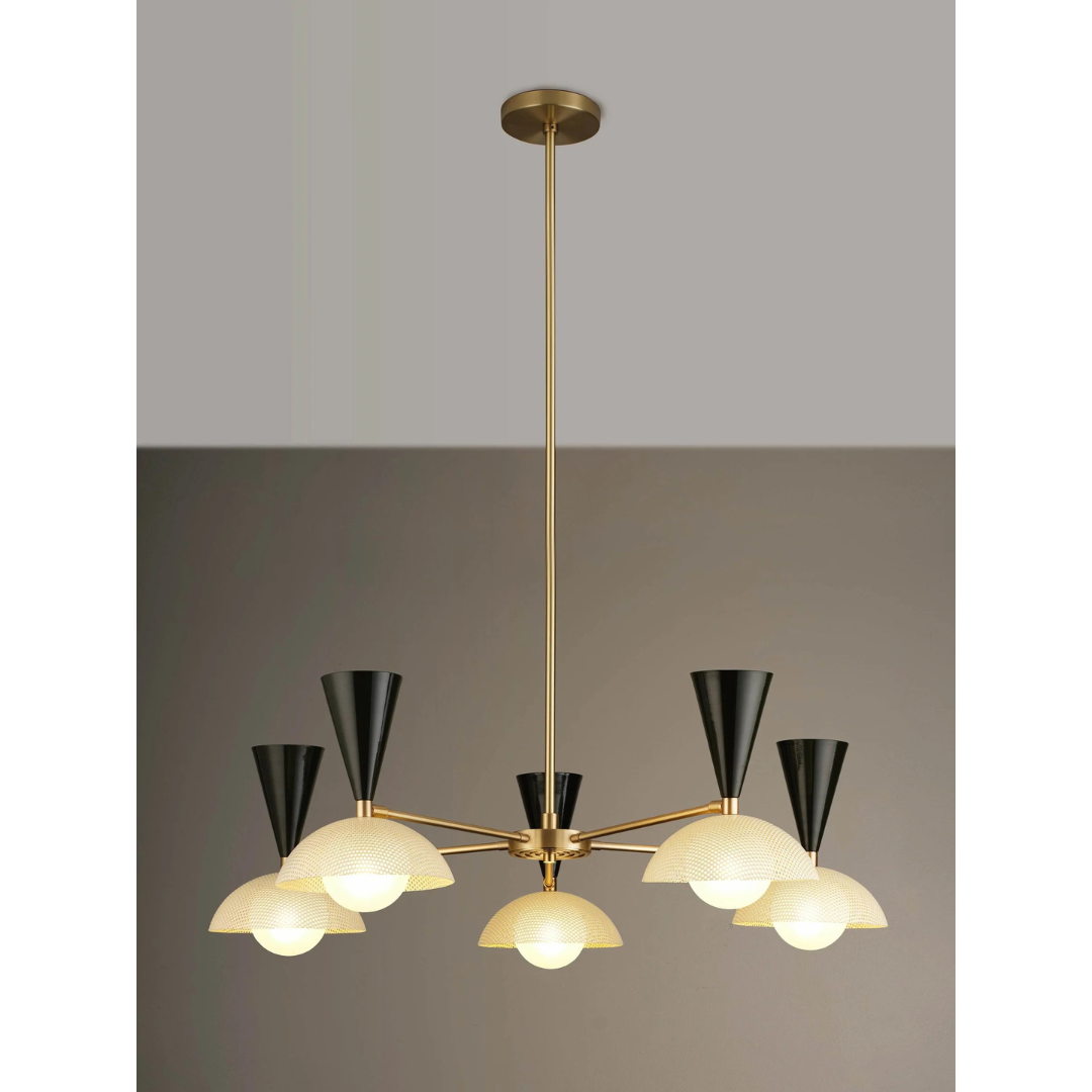 Blueprint Lighting : Molto 5-Arm Pendant Chandelier