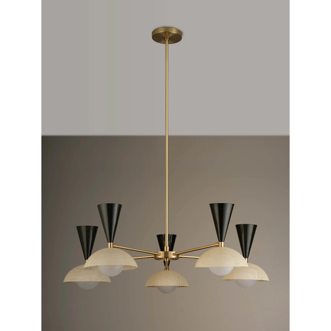 Blueprint Lighting : Molto 5-Arm Pendant Chandelier