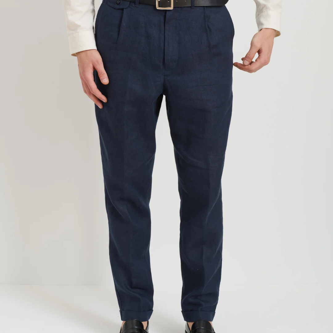 Alex Mill : Standard Pleated Pant in Linen
