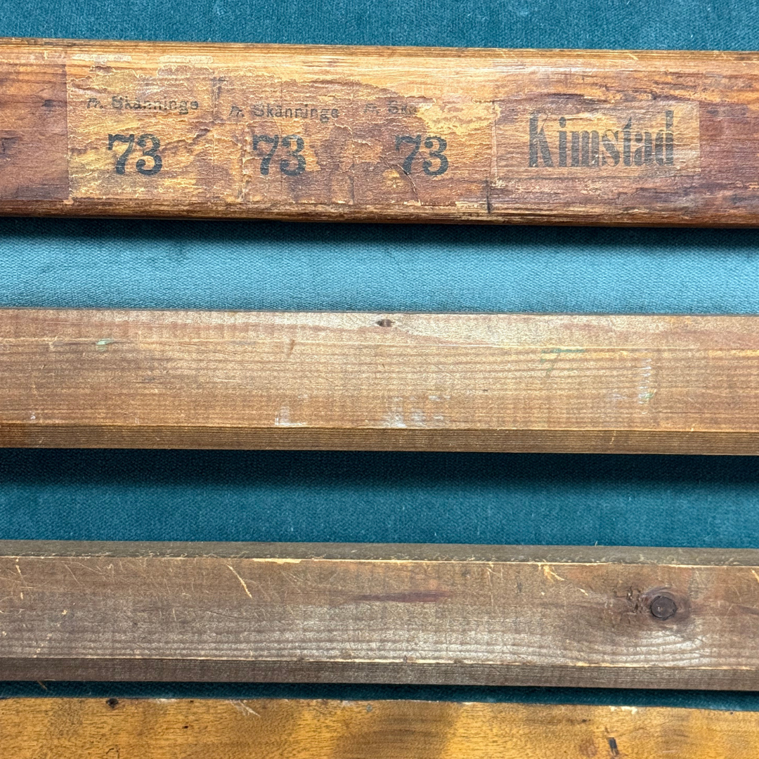 19thc Karl Johan style : neoclassical revival 51" upholstered settee