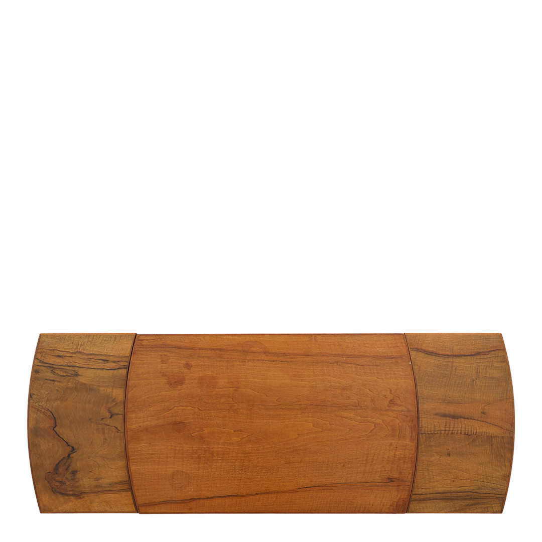 1950s Ole Wanscher : 36" nut wood coffee table w/two extensions