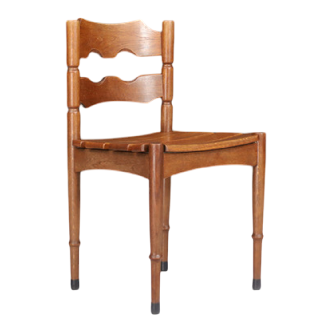 1960s Henning Kjaernulf : oakwood razorblade chair, Denmark 1960s Henning Kjaernulf : oakwood razorblade chair, Denmark