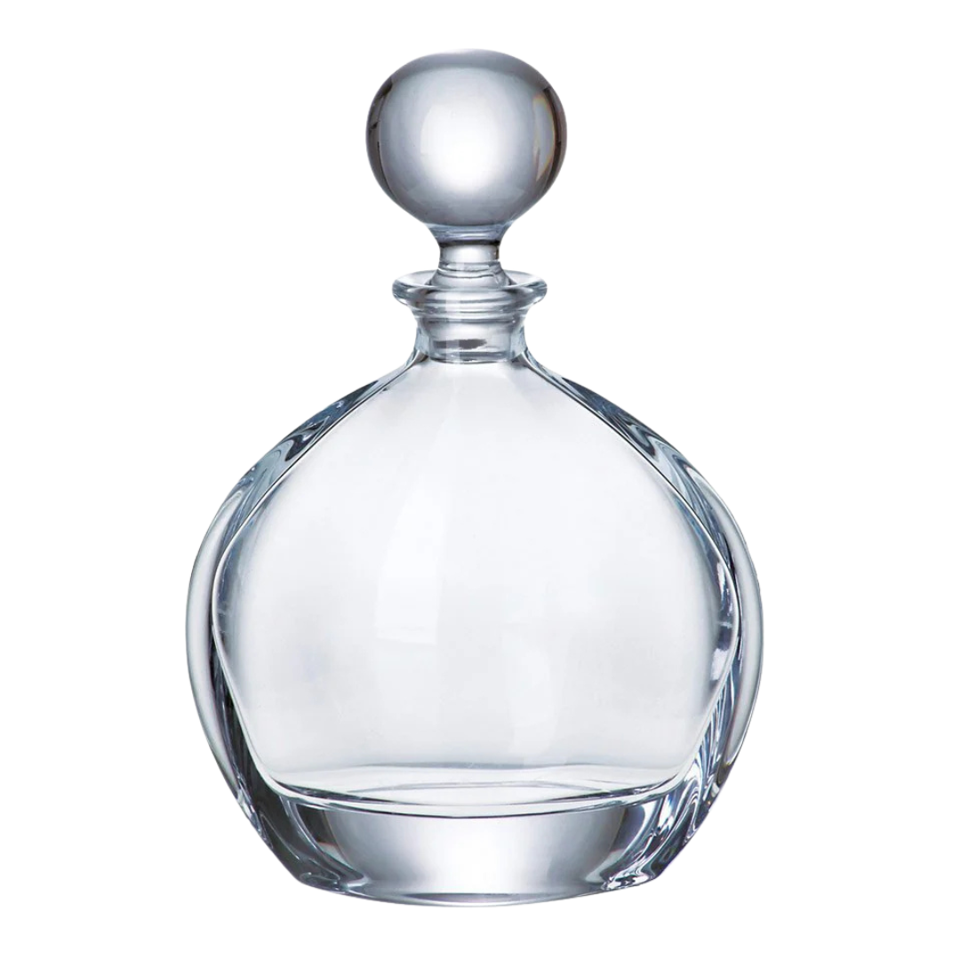 European Barware : Orbit Round crystal wine decanter 27oz