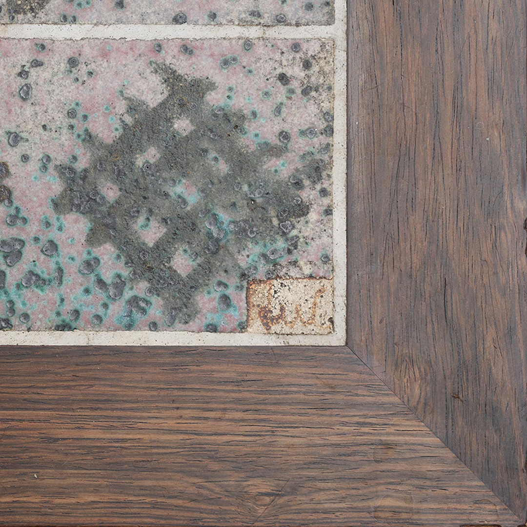 1960s Tue Poulsen : rosewood and tile top coffee table, Denmark