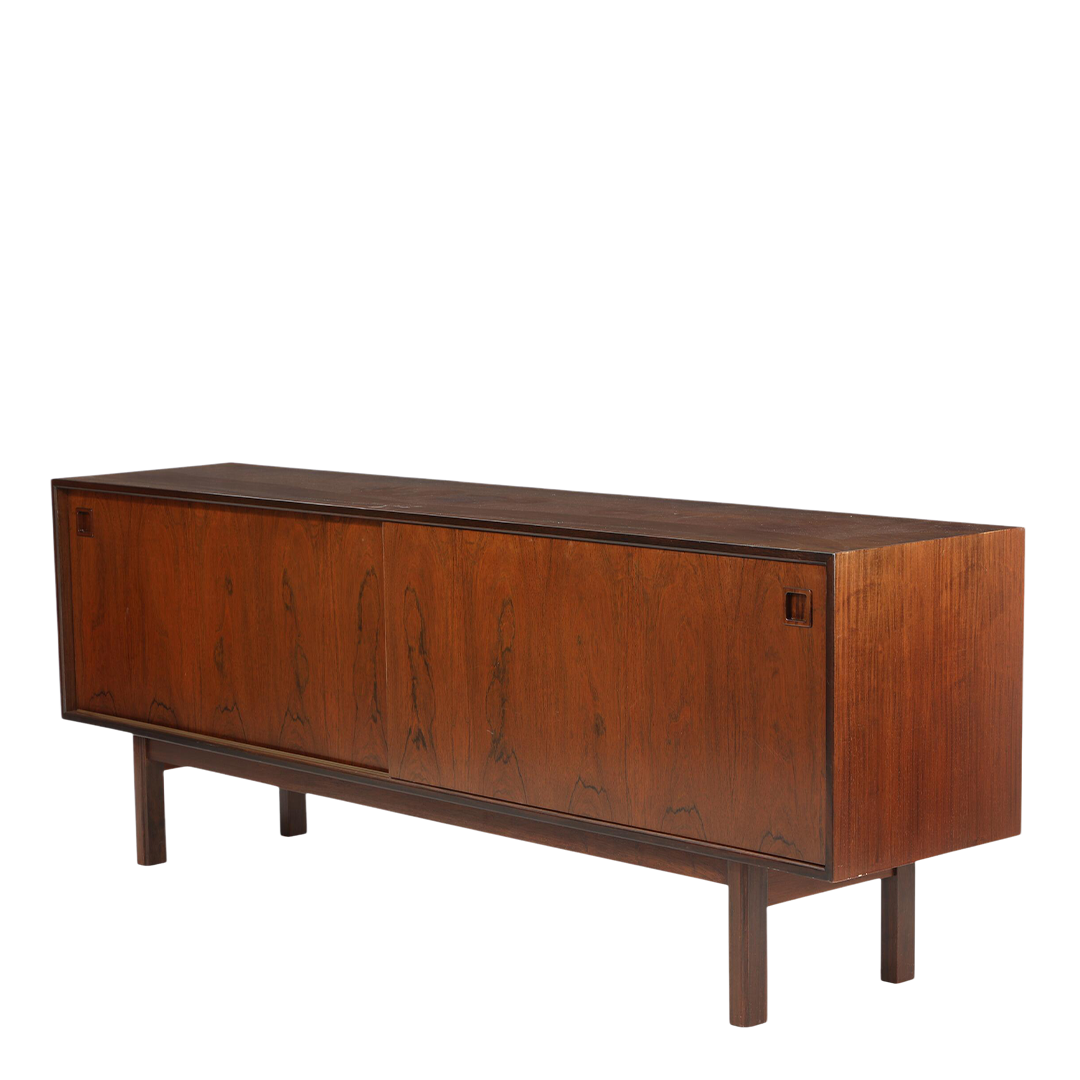 1965 Gunni Omann : 83" 2-door rosewood sideboard, Denmark