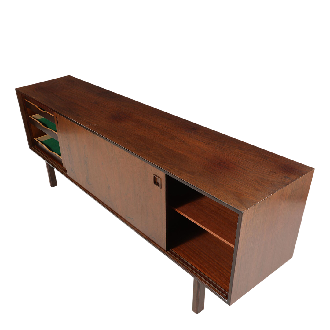 1965 Gunni Omann : 83" 2-door rosewood sideboard, Denmark
