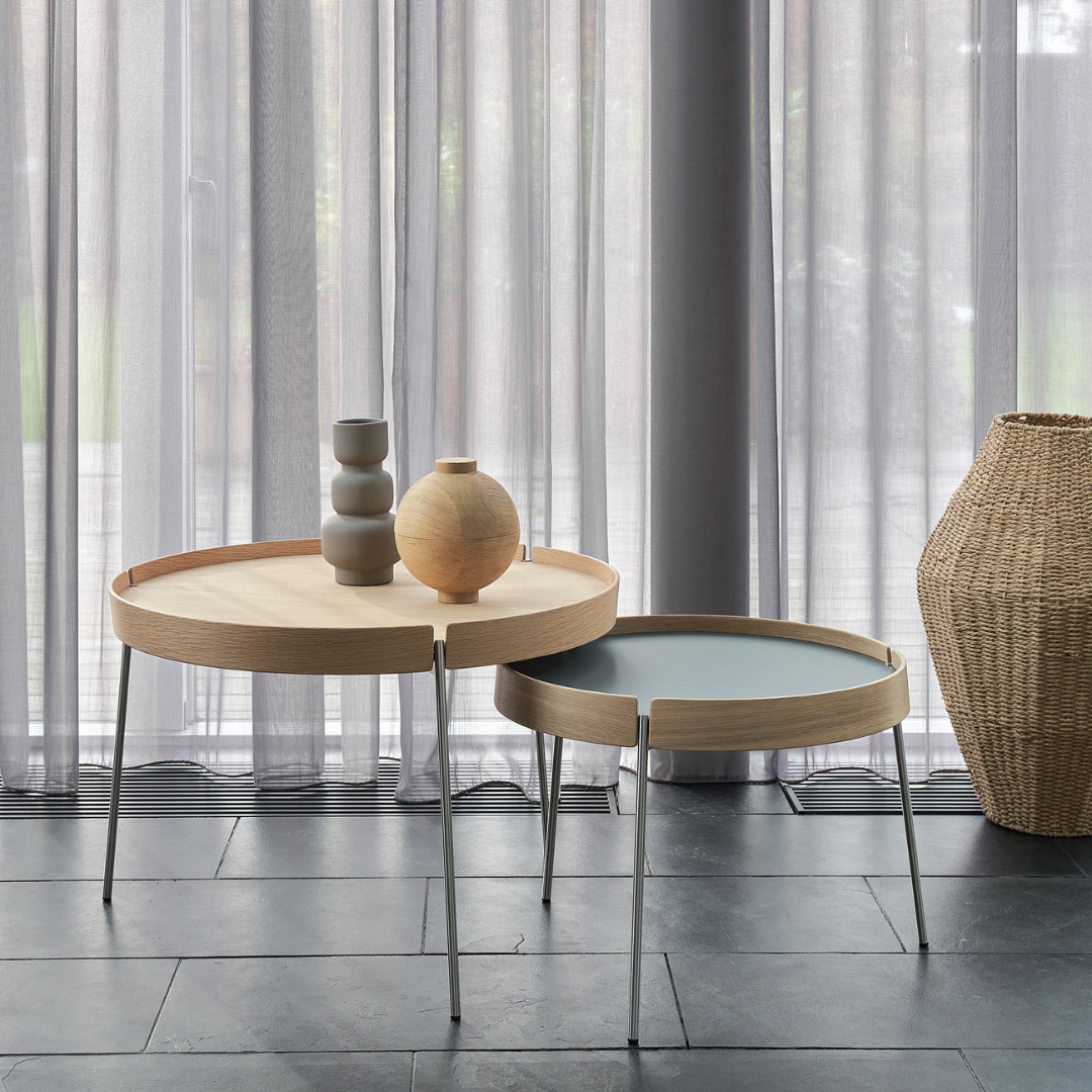 Nissen & Gehl : Model AK750 Reversible 32" Walnut "Turn Table" for Naver