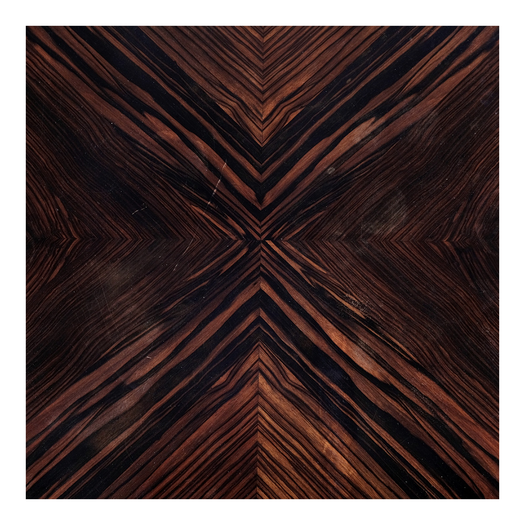 1920s Bruno Paul : transitional Art Deco game table in Macassar ebony