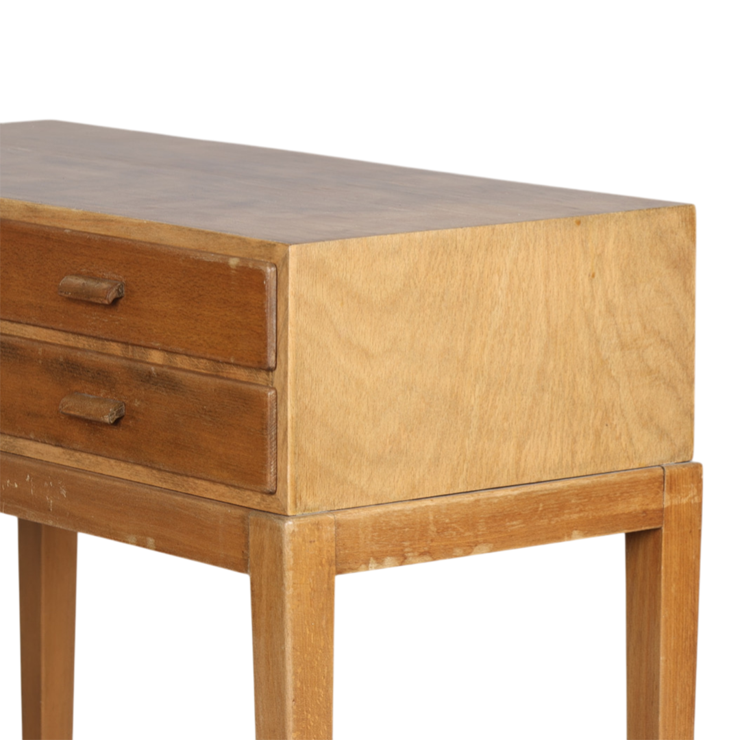 1960s Fritz Hansen : beechwood entrance table, Denmark