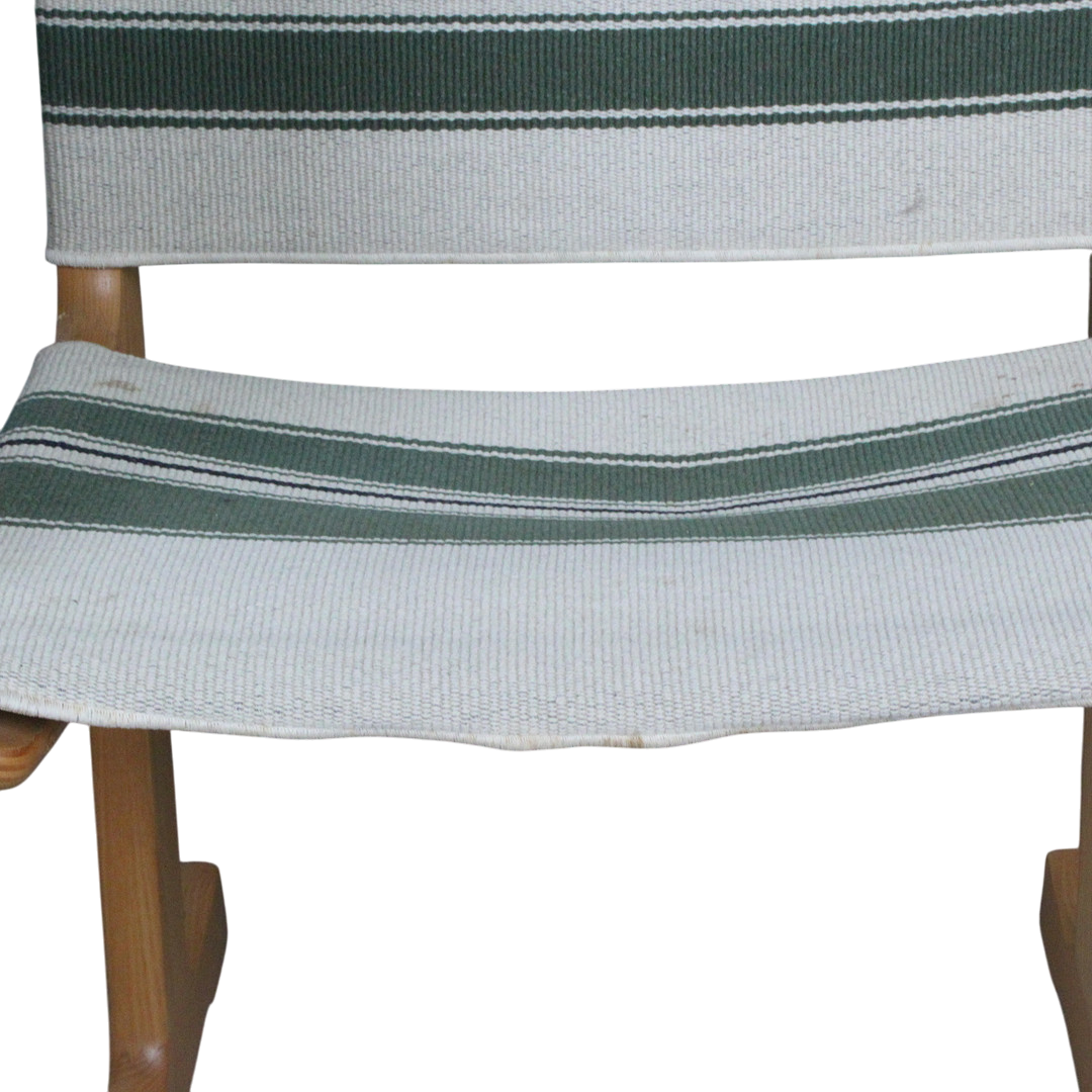 1970s Ditte & Adrian Heath : Cantilevered oak & canvas dining set, CADO