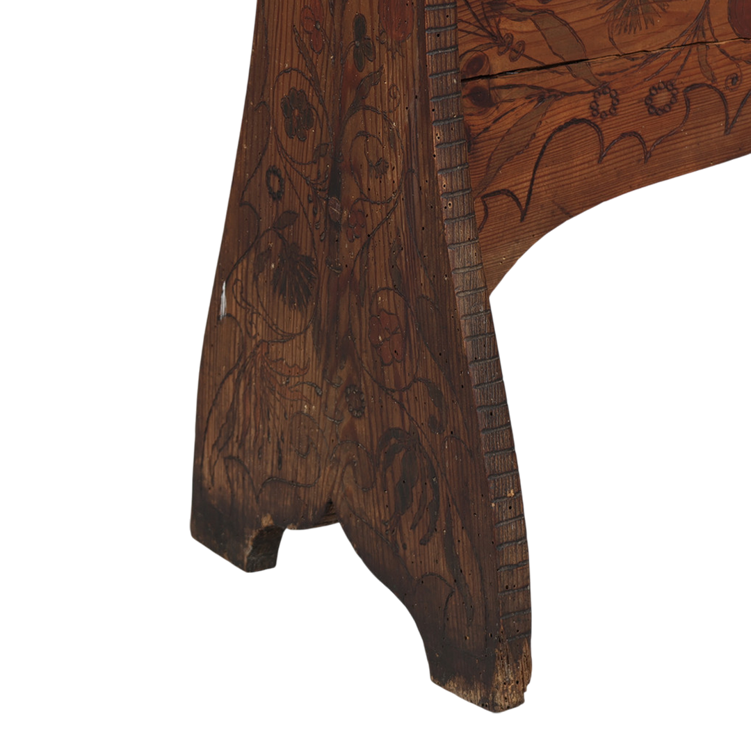 c1900 Danish : rural craftsman Art Nouveau flower stand