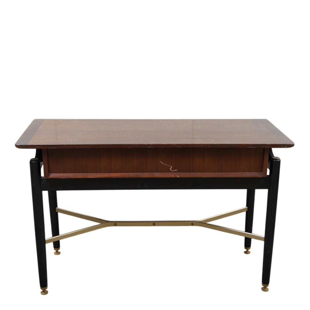 1958 British G-Plan : "Liberanza" desk in mahogany & brass