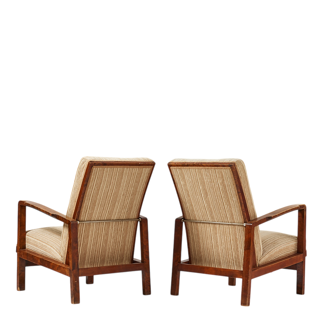 1940 Bengt Östnäs : adjustable armchair in birchwood, Sweden