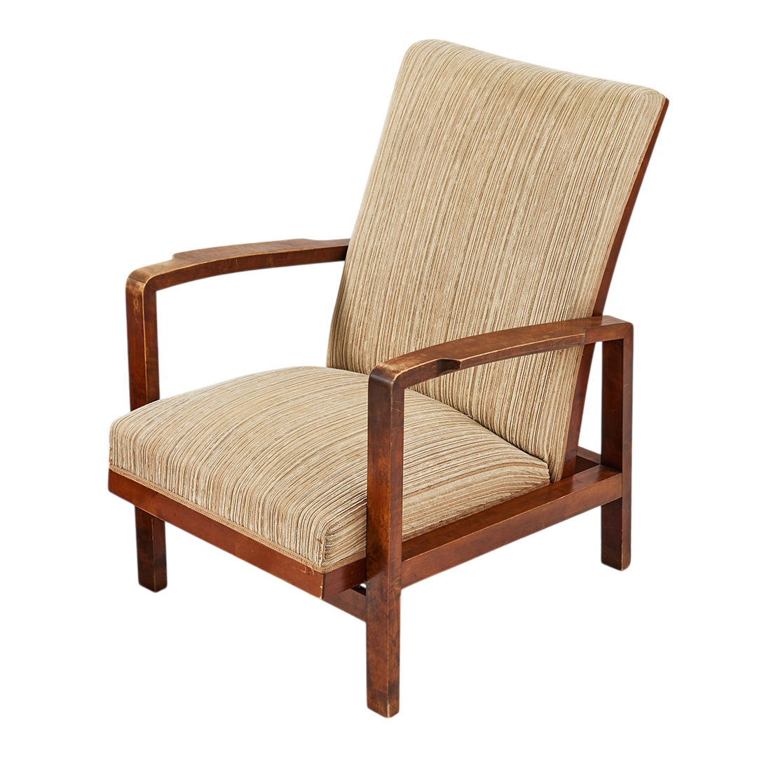 1940 Bengt Östnäs : adjustable armchair in birchwood, Sweden