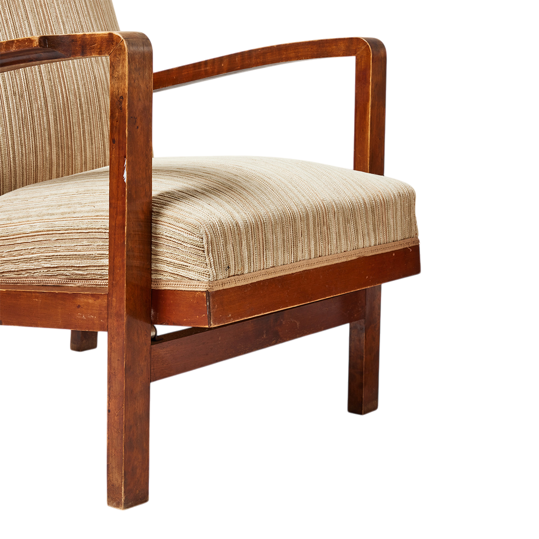 1940 Bengt Östnäs : adjustable armchair in birchwood, Sweden