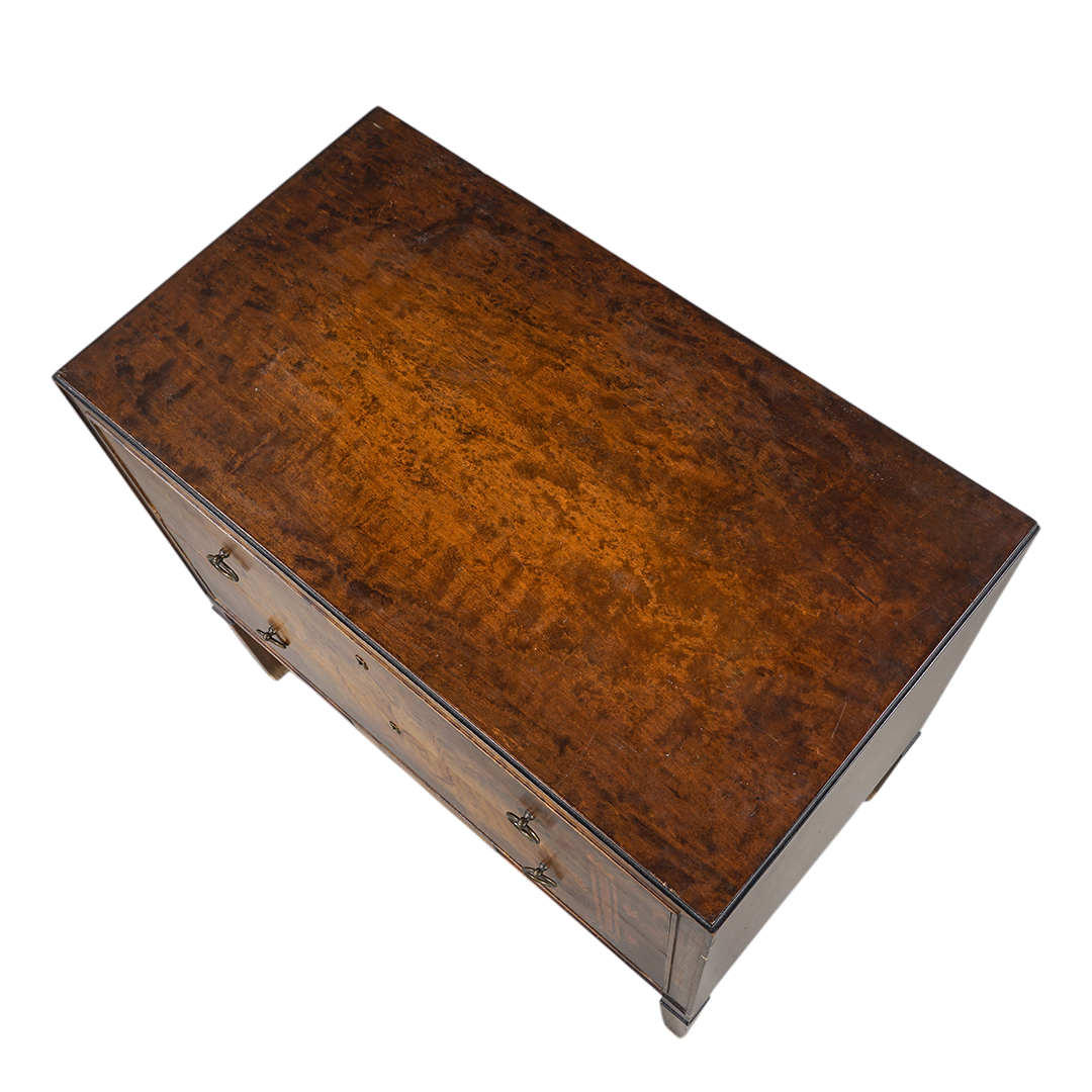 1920s Swedish Grace : exquisite Art Deco rootwood chest with intarsia