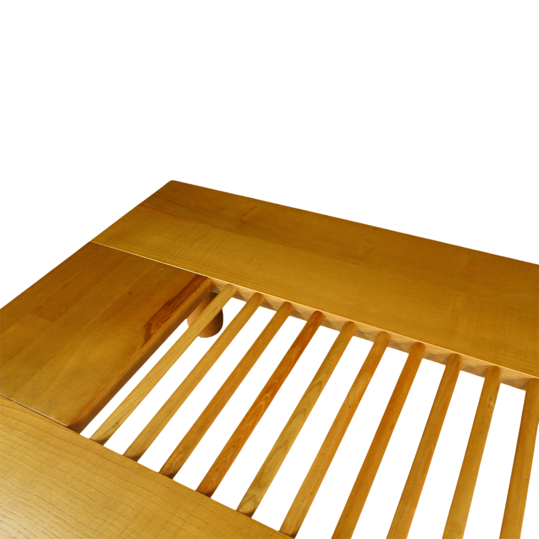 c1980 Roberto Pamio : solid cherrywood doweled coffee table