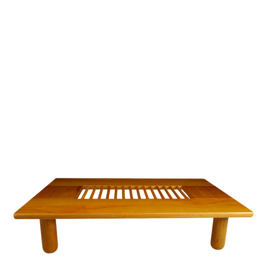 c1980 Roberto Pamio : solid cherrywood doweled coffee table