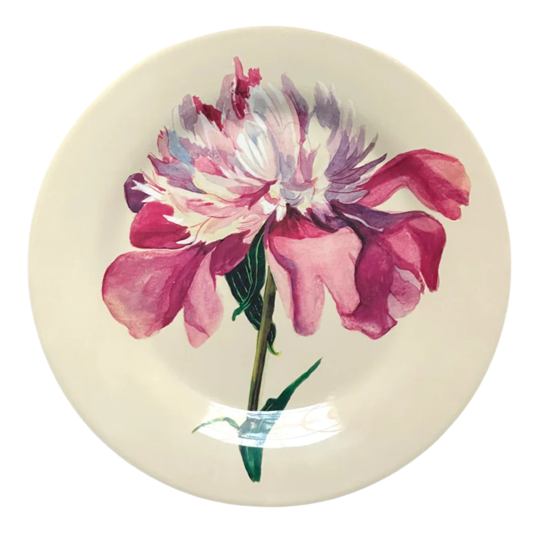 John Derian : Melamine Peony Plate