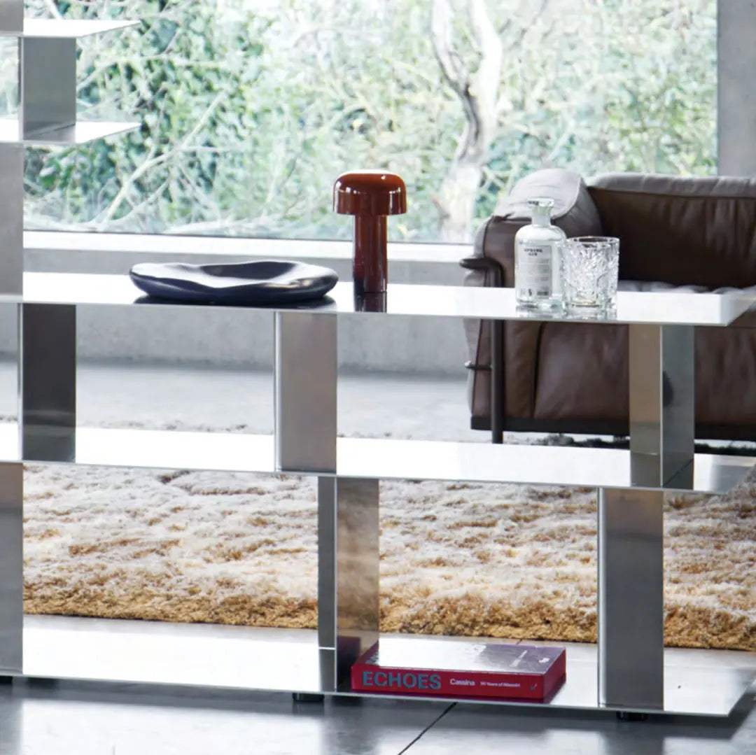 studio MOTO : STACK modular aluminum shelf, Model 086, Ghent