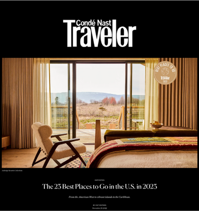 Condé Nast Traveler - 23 Best Places in the US in 23'